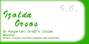 izolda orsos business card